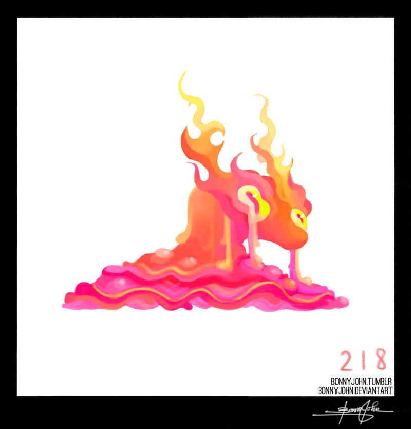 Illustration for article titled Slimy Slugma! Â Pokemon One a Day, Series 2!